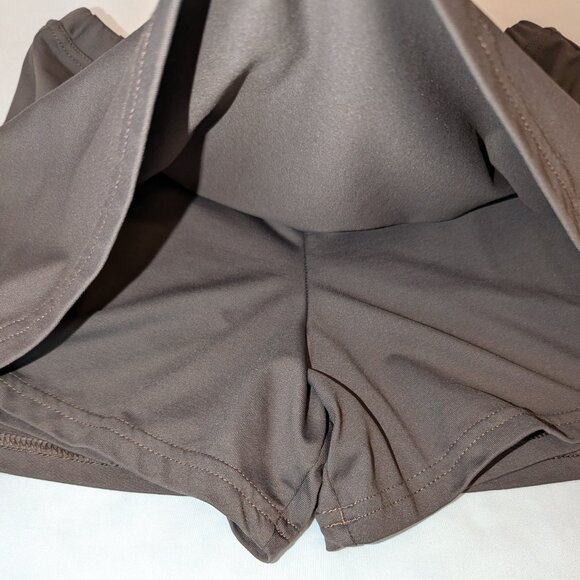 PrAna | Set of 2 Sugar Mini Skirts with Shorts in Chocolate Brown & Coral Small - Picture 14 of 16